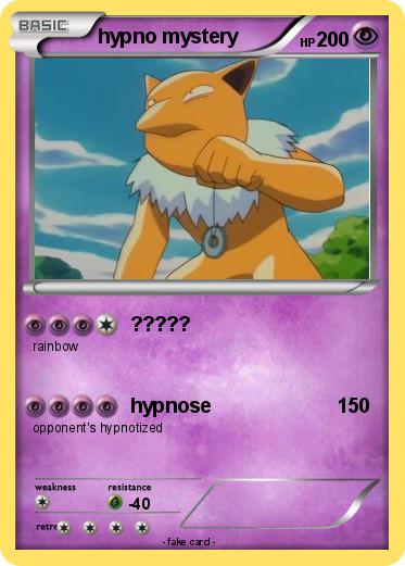 Pokemon hypno mystery