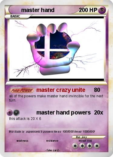 Pokemon master hand