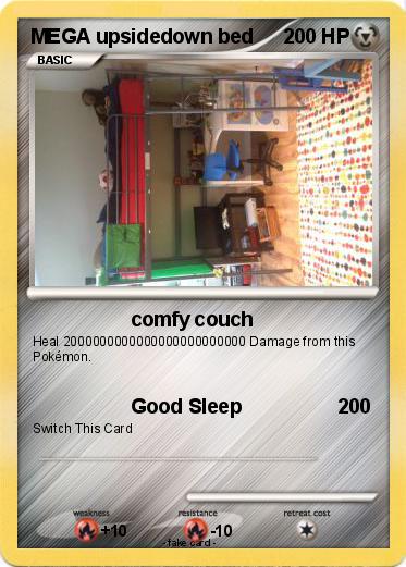 Pokemon MEGA upsidedown bed