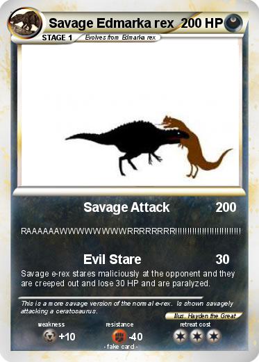 Pokemon Savage Edmarka rex