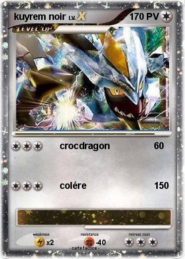 Pokemon kuyrem noir