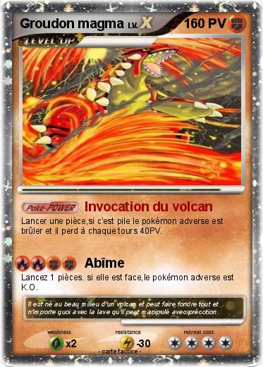 Pokemon Groudon magma
