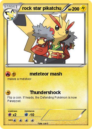 Pokemon rock star pikatchu