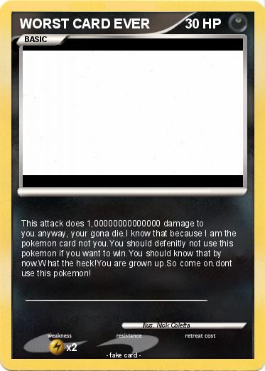 Pokemon WORST CARD EVER