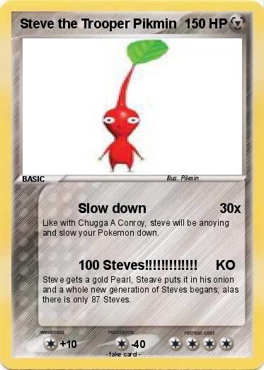 Pokemon Steve the Trooper Pikmin