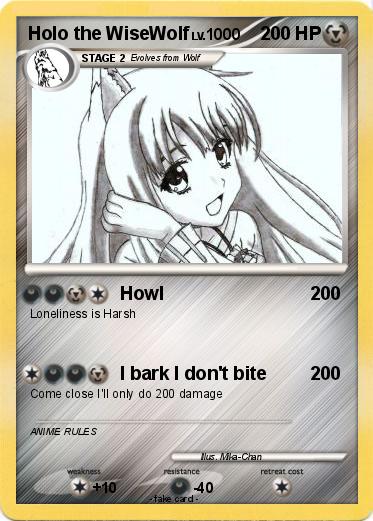Pokemon Holo the WiseWolf