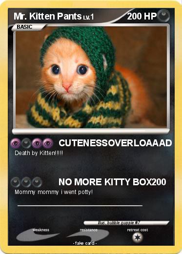 Pokemon Mr. Kitten Pants