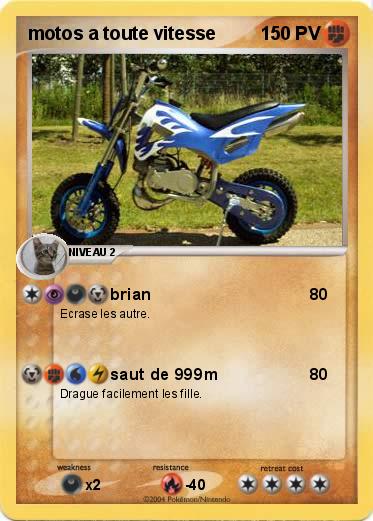 Pokemon motos a toute vitesse