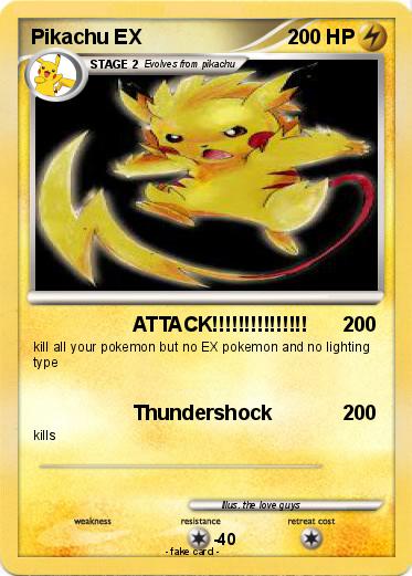Pokemon Pikachu EX