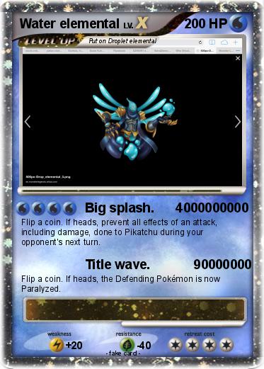 Pokemon Water elemental