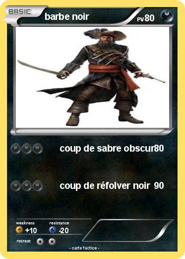 Pokemon barbe noir