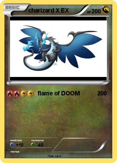 Pokemon charizard X EX