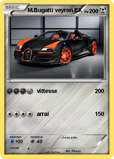 Pokemon M.Bugatti veyron.EX