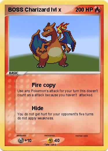 Pokemon BOSS Charizard lvl x
