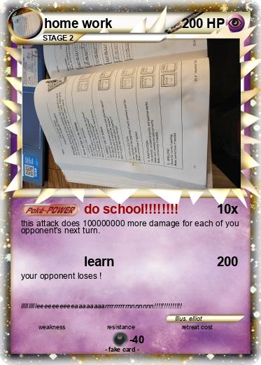 Pokemon home work