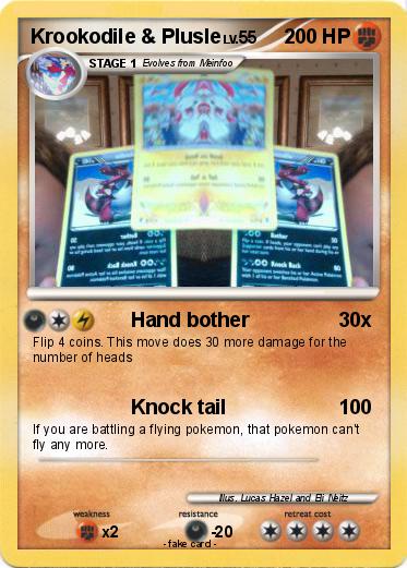 Pokemon Krookodile & Plusle