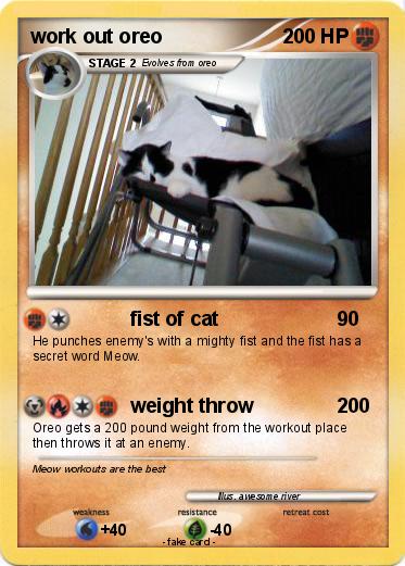 Pokemon work out oreo