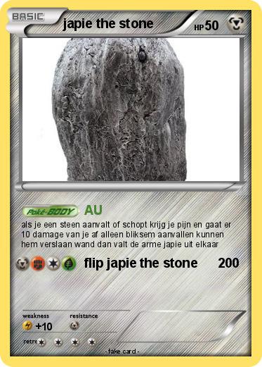 Pokemon japie the stone