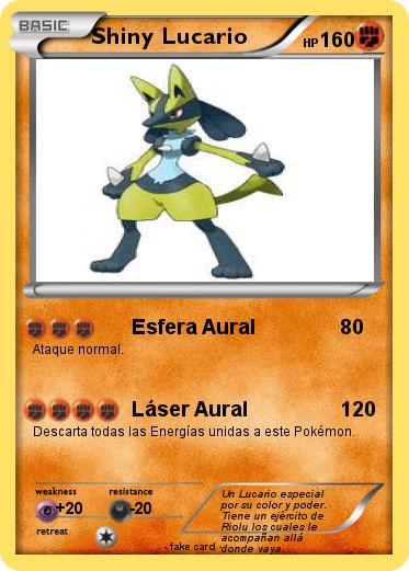 Pokemon Shiny Lucario
