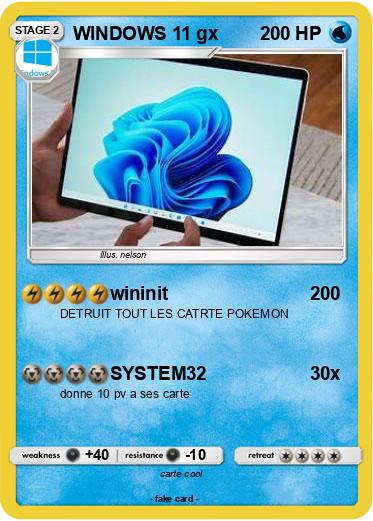 Pokemon WINDOWS 11 gx