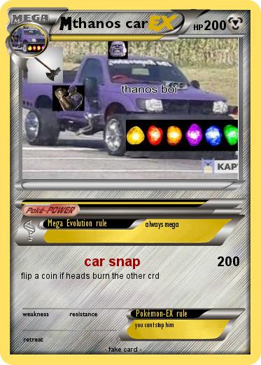 Pokemon thanos car