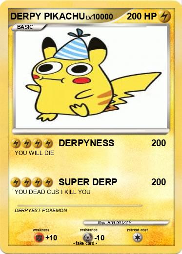 Pokemon DERPY PIKACHU