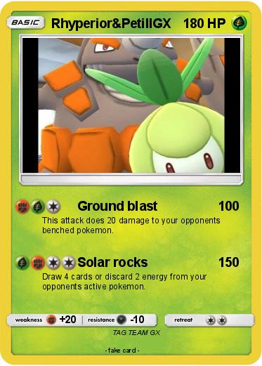 Pokemon Rhyperior&PetillGX