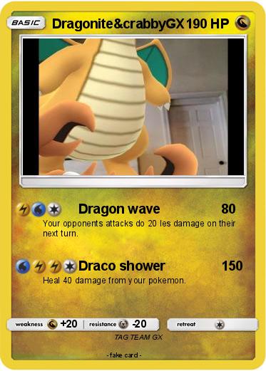 Pokemon Dragonite&crabbyGX