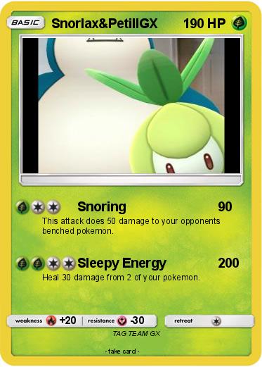Pokemon Snorlax&PetillGX