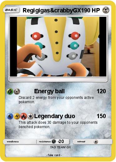 Pokemon Regigigas&crabbyGX