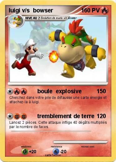 Pokemon luigi v/s  bowser