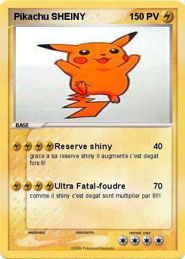 Pokemon Pikachu SHEINY