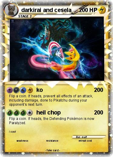Pokemon darkirai and cesela