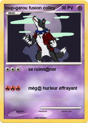 Pokemon loup-garou fusion colley
