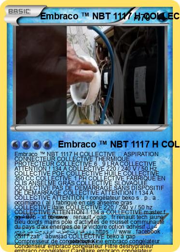 Pokemon Embraco ™ NBT 1117 H COLLECTIVE