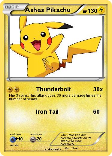 Pokemon Ashes Pikachu