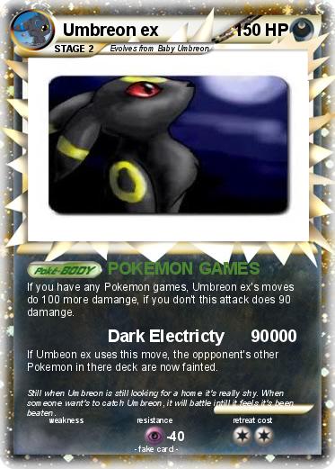 Pokemon Umbreon ex