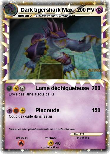 Pokemon Dark tigershark Max