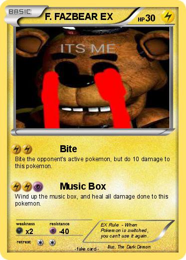 Pokemon F. FAZBEAR EX