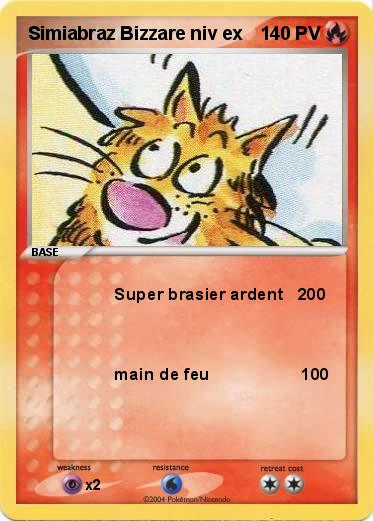Pokemon Simiabraz Bizzare niv ex
