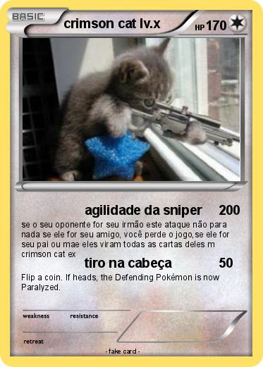 Pokemon crimson cat lv.x