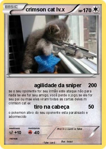 Pokemon crimson cat lv.x