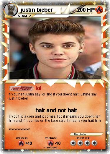 Pokemon justin bieber