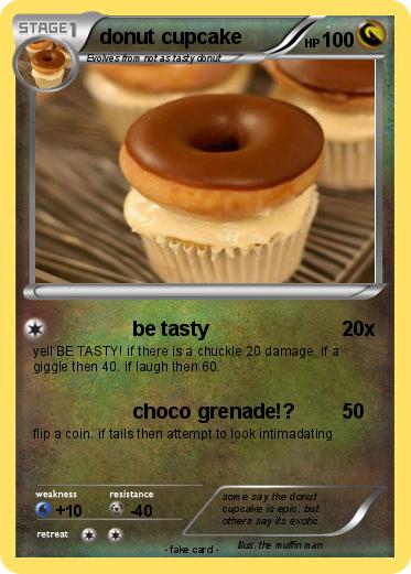 Pokemon donut cupcake