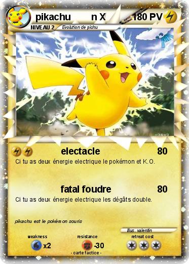 Pokemon pikachu        n X