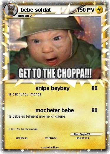 Pokemon bebe soldat