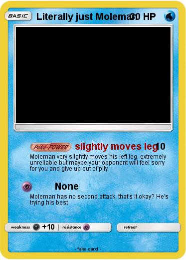 Pokemon Literally just Moleman