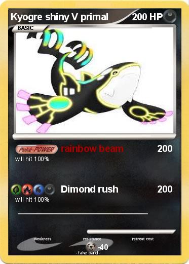 Pokemon Kyogre shiny V primal