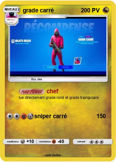 Pokemon grade carré