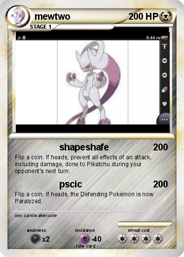Pokemon mewtwo